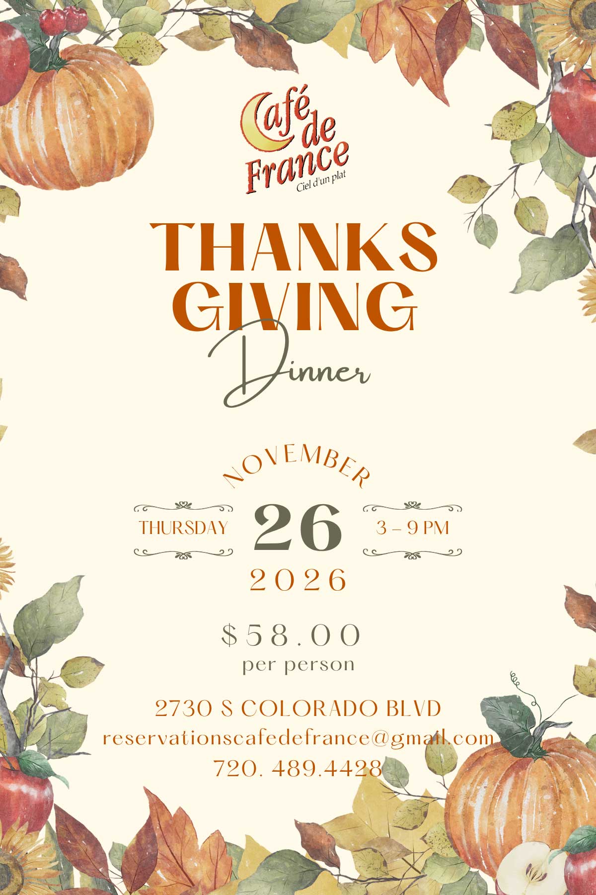 Thanksgiving 2026